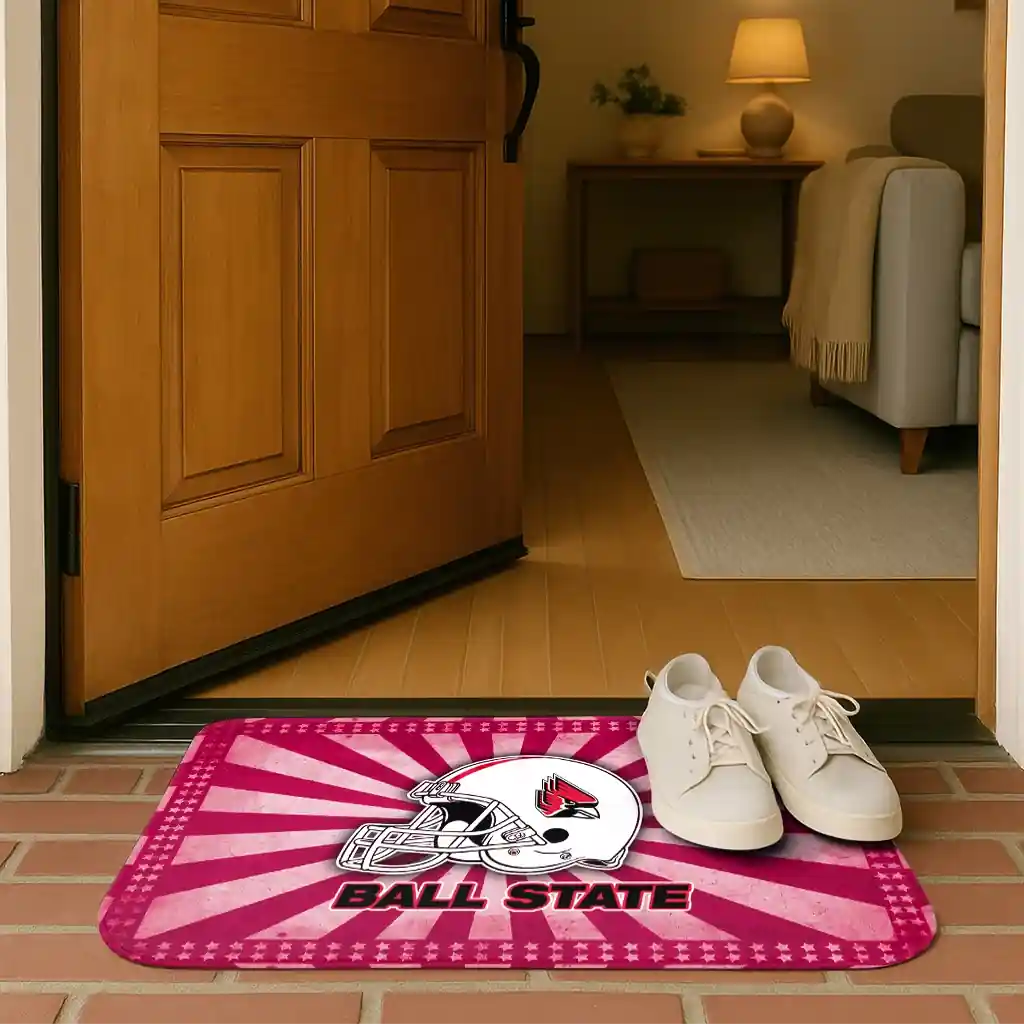 ball-state-cardinals-helmet-centerpiece-red-doormat-fashion-forward.webp