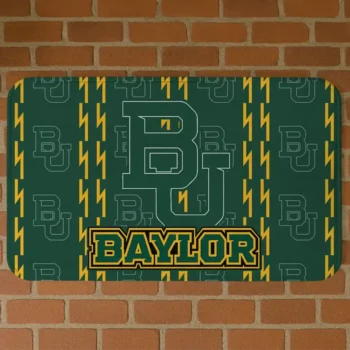Baylor Bears Bolt Row Green Doormat