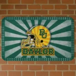 Baylor Bears Helmet Centerpiece Green Doormat