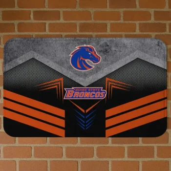 Boise State Broncos Chevron Points Orange Black Doormat