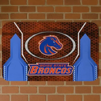 Boise State Broncos Hexagon Oval Orange Doormat