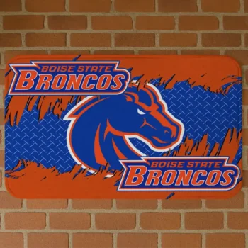 Boise State Broncos Plate Rip Orange Doormat