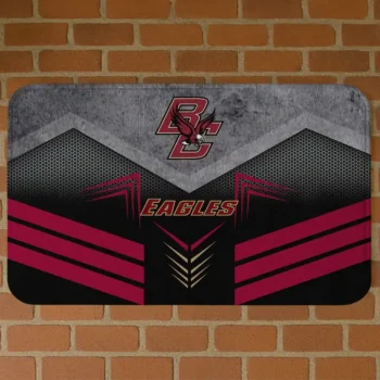 Boston College Eagles Chevron Points Maroon Black Doormat