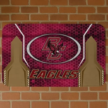 Boston College Eagles Hexagon Oval Maroon Doormat