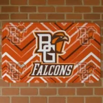 Bowling Green Falcons Chevron Geometrics Orange Doormat