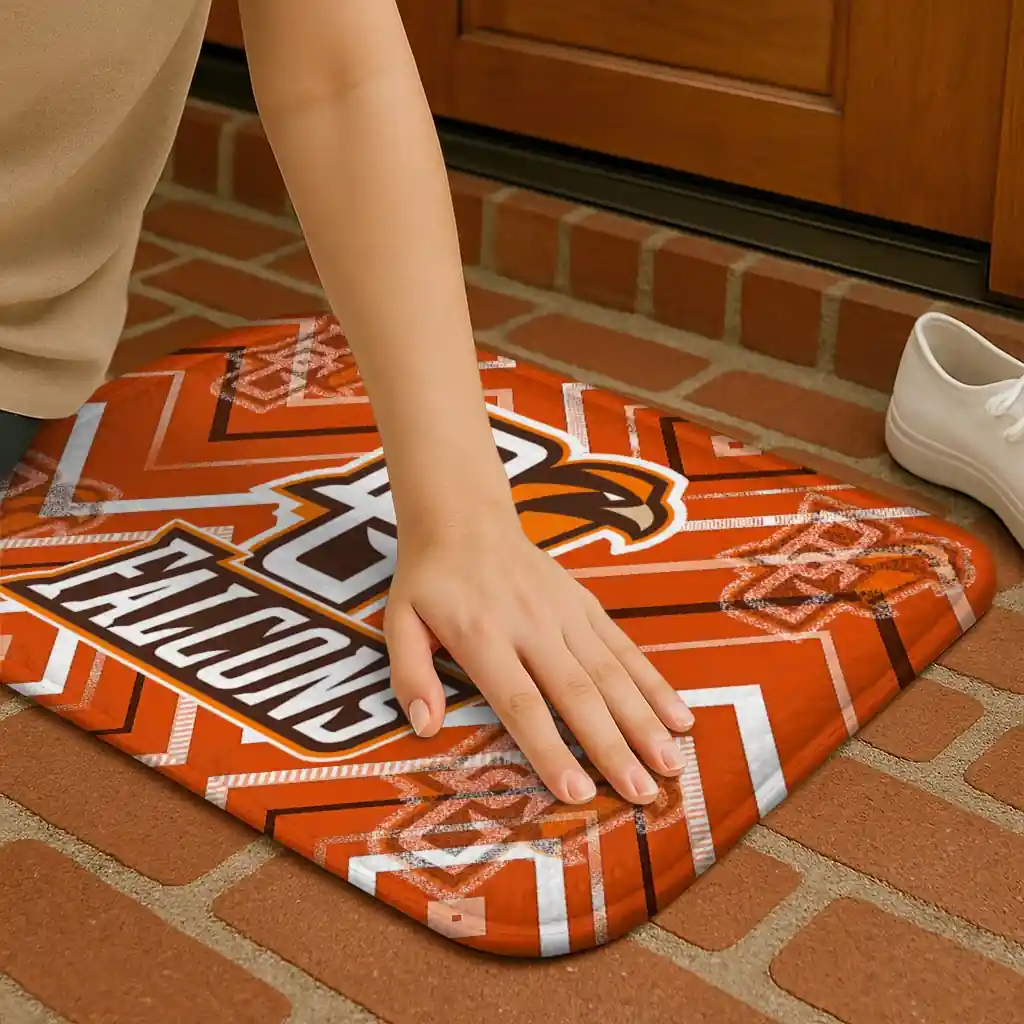 bowling-green-falcons-chevron-geometrics-orange-doormat-premium-grade.webp