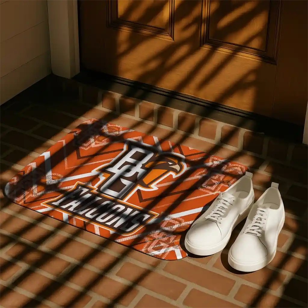 bowling-green-falcons-chevron-geometrics-orange-doormat-trendy.webp