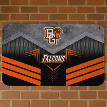 Bowling Green Falcons Chevron Points Orange Black Doormat