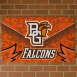 Bowling Green Falcons Layered Lines Orange Doormat
