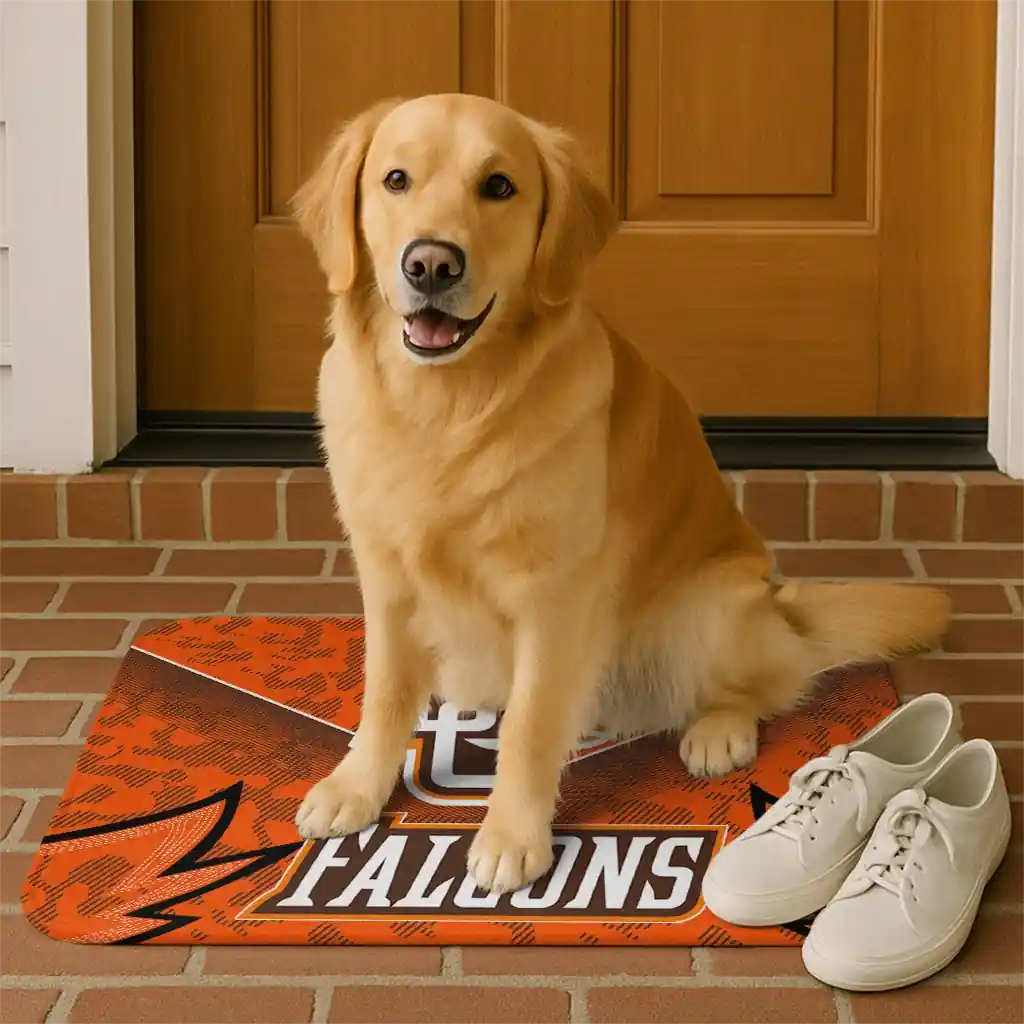 bowling-green-falcons-layered-lines-orange-doormat-high-quality.webp