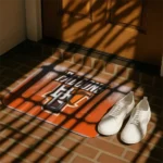 bowling-green-falcons-pixel-blur-orange-doormat-best-selling.webp