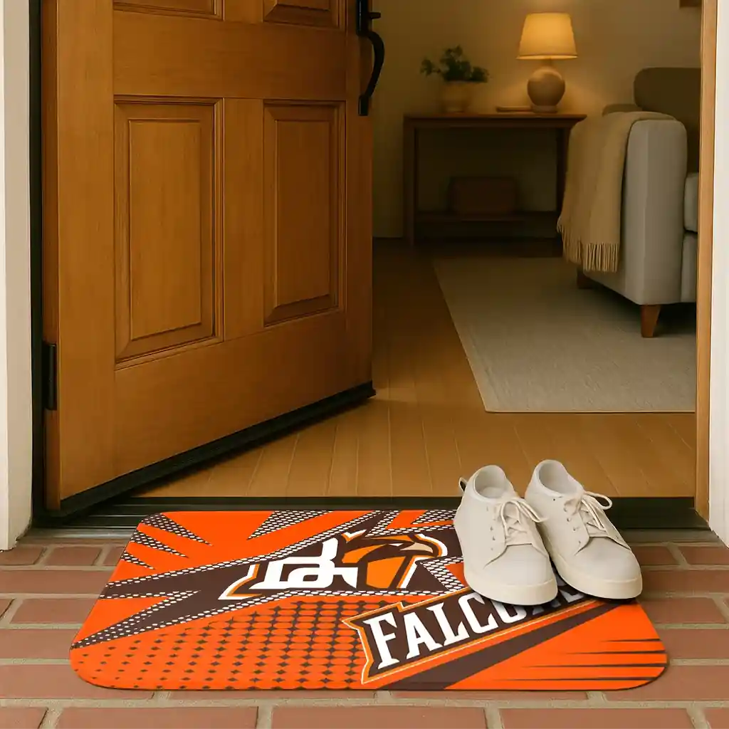 bowling-green-falcons-sharp-flash-orange-doormat-fashion-forward.webp