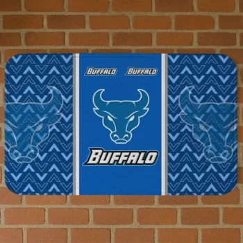 Buffalo Bulls Chevron Stack Royal Blue Doormat