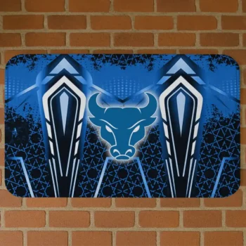 Buffalo Bulls Graphic Stripes Royal Blue Doormat