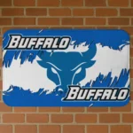 Buffalo Bulls Plate Rip Royal Blue Doormat