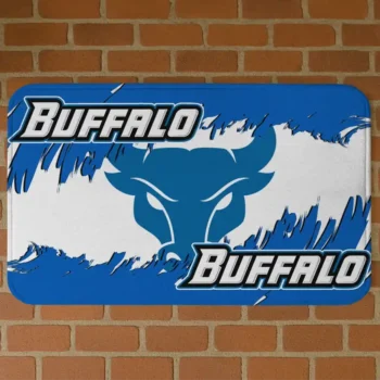 Buffalo Bulls Plate Rip Royal Blue Doormat