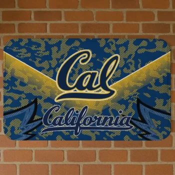 California Golden Bears Layered Lines Blue Doormat