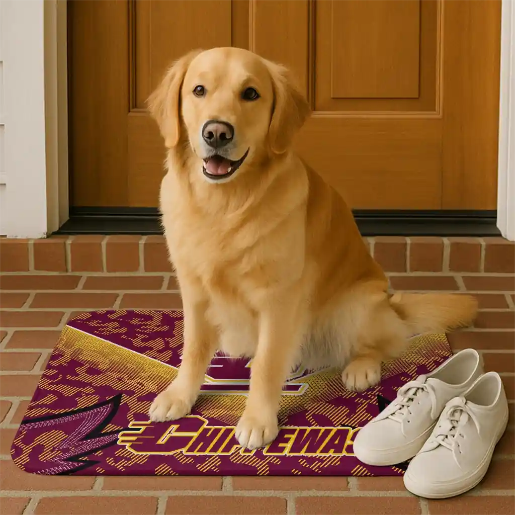 central-michigan-chippewas-layered-lines-maroon-doormat-high-quality.webp