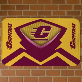 Central Michigan Chippewas Ninja Mesh Maroon Doormat