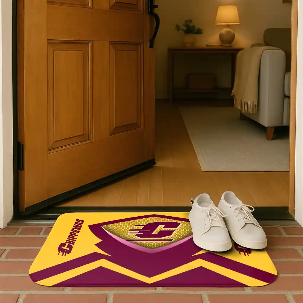 central-michigan-chippewas-ninja-mesh-maroon-doormat-fashion-forward.webp