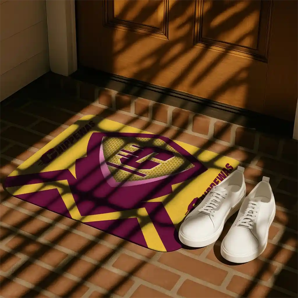 central-michigan-chippewas-ninja-mesh-maroon-doormat-trendy.webp