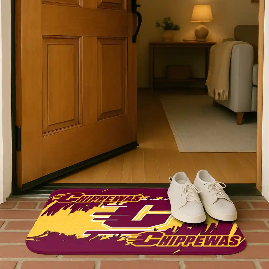 central-michigan-chippewas-plate-rip-maroon-doormat-fashion-forward.webp