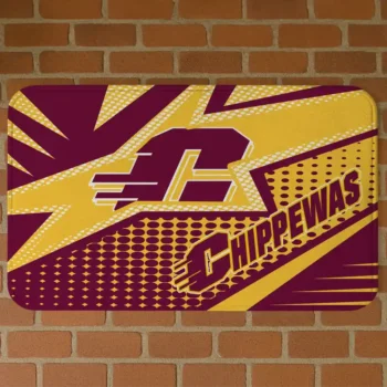 Central Michigan Chippewas Sharp Flash Maroon Doormat
