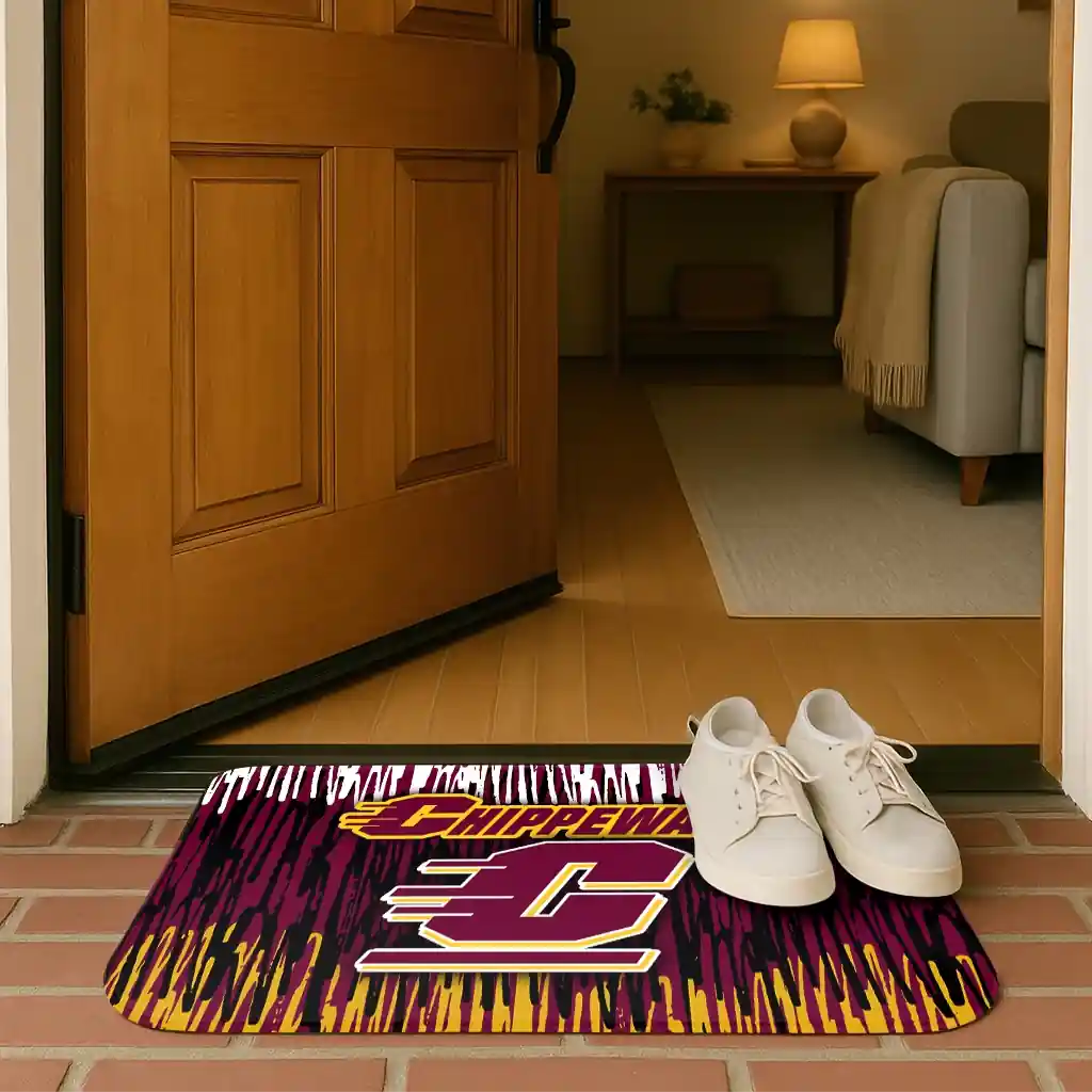 central-michigan-chippewas-vertical-flow-maroon-doormat-fashion-forward.webp