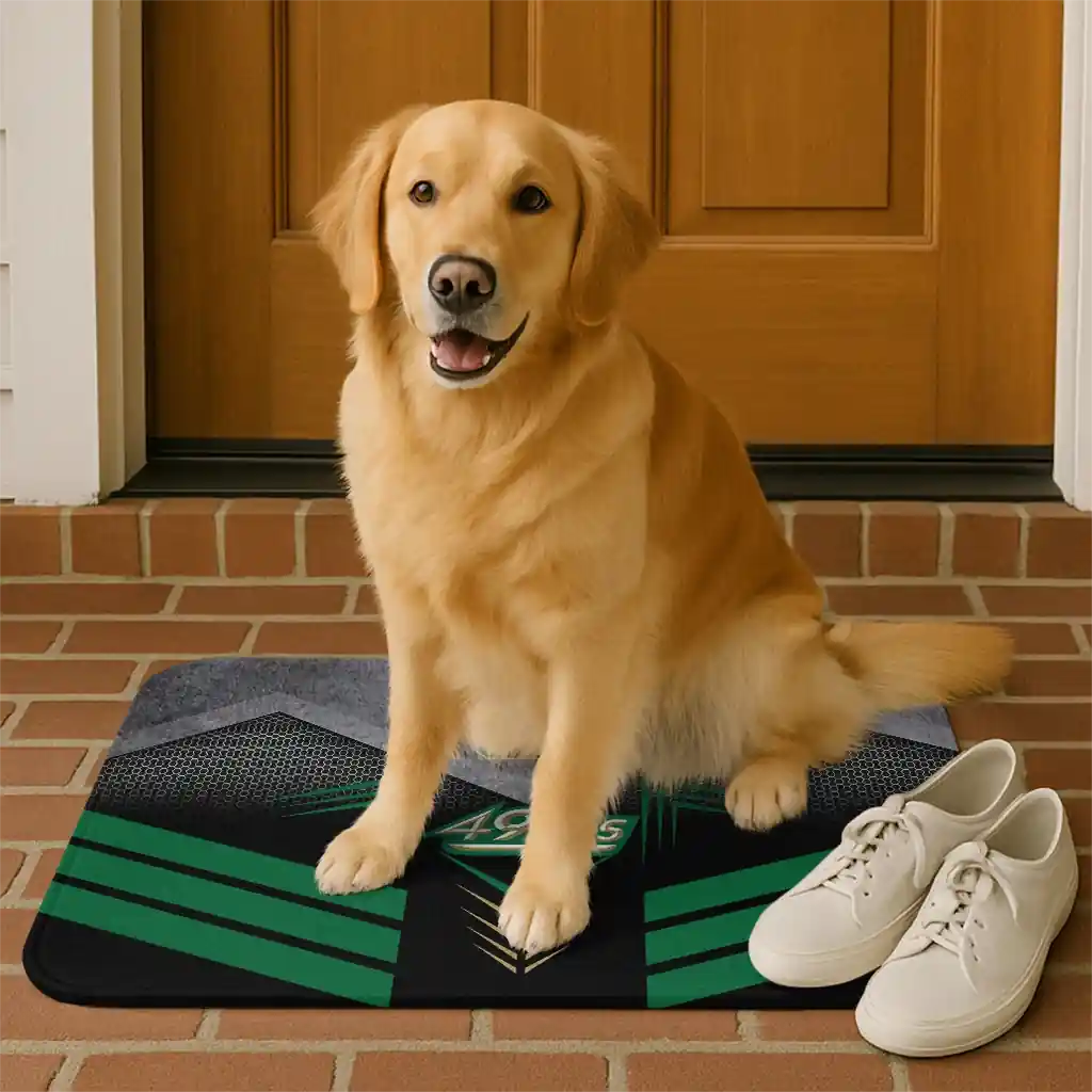 charlotte-49ers-chevron-points-green-black-doormat-high-quality.webp