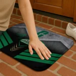 charlotte-49ers-chevron-points-green-black-doormat-best-selling.webp