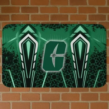 Charlotte 49ers Graphic Stripes Green Doormat
