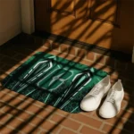 charlotte-49ers-graphic-stripes-green-doormat-best-selling.webp