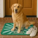 charlotte-49ers-helmet-centerpiece-green-doormat-best-selling.webp