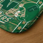 charlotte-49ers-helmet-illustration-green-doormat-best-selling.webp