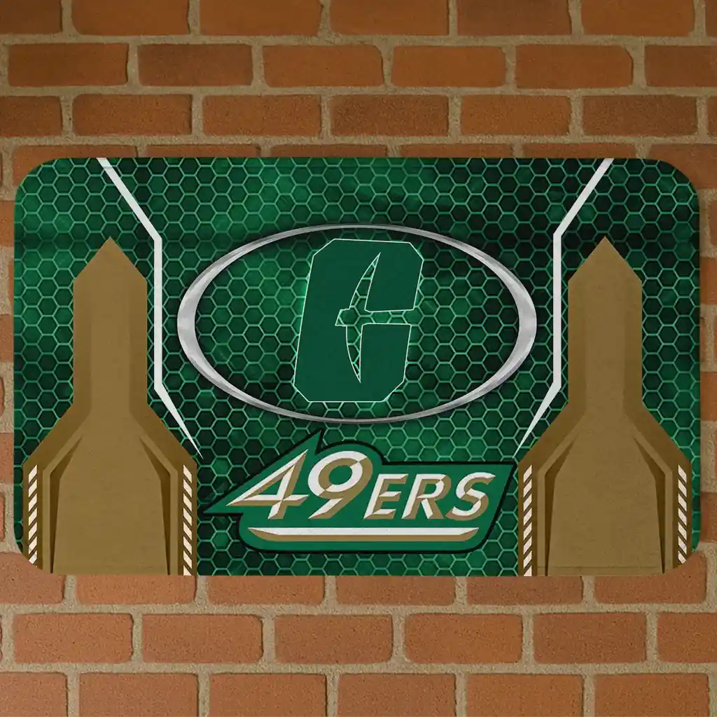 charlotte-49ers-hexagon-oval-green-doormat-best-selling.webp charlotte 49ers hexagon oval green doormat best selling