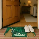 charlotte-49ers-hexagon-oval-green-doormat-best-selling.webp
