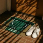 charlotte-49ers-hexagon-oval-green-doormat-best-selling.webp