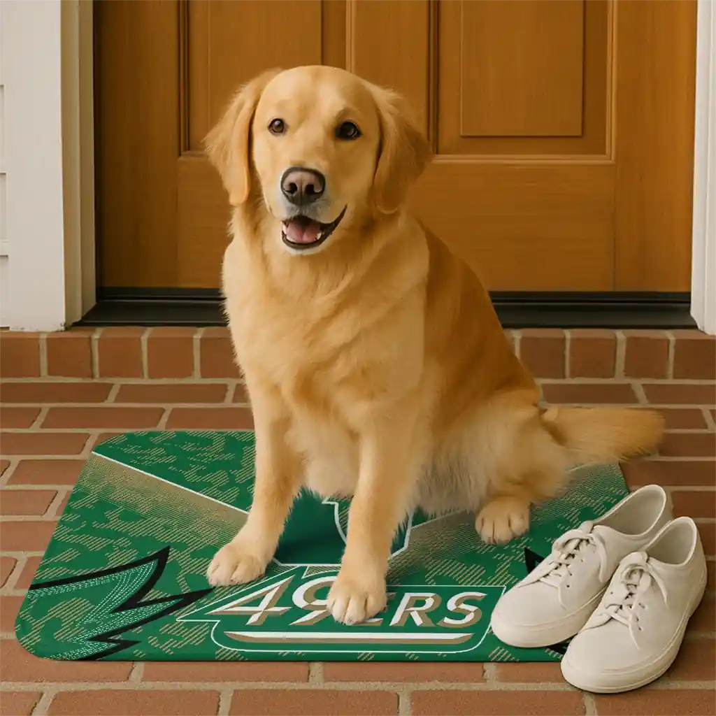 charlotte-49ers-layered-lines-green-doormat-high-quality.webp