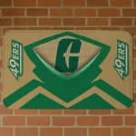 charlotte-49ers-ninja-mesh-green-doormat-best-selling.webp