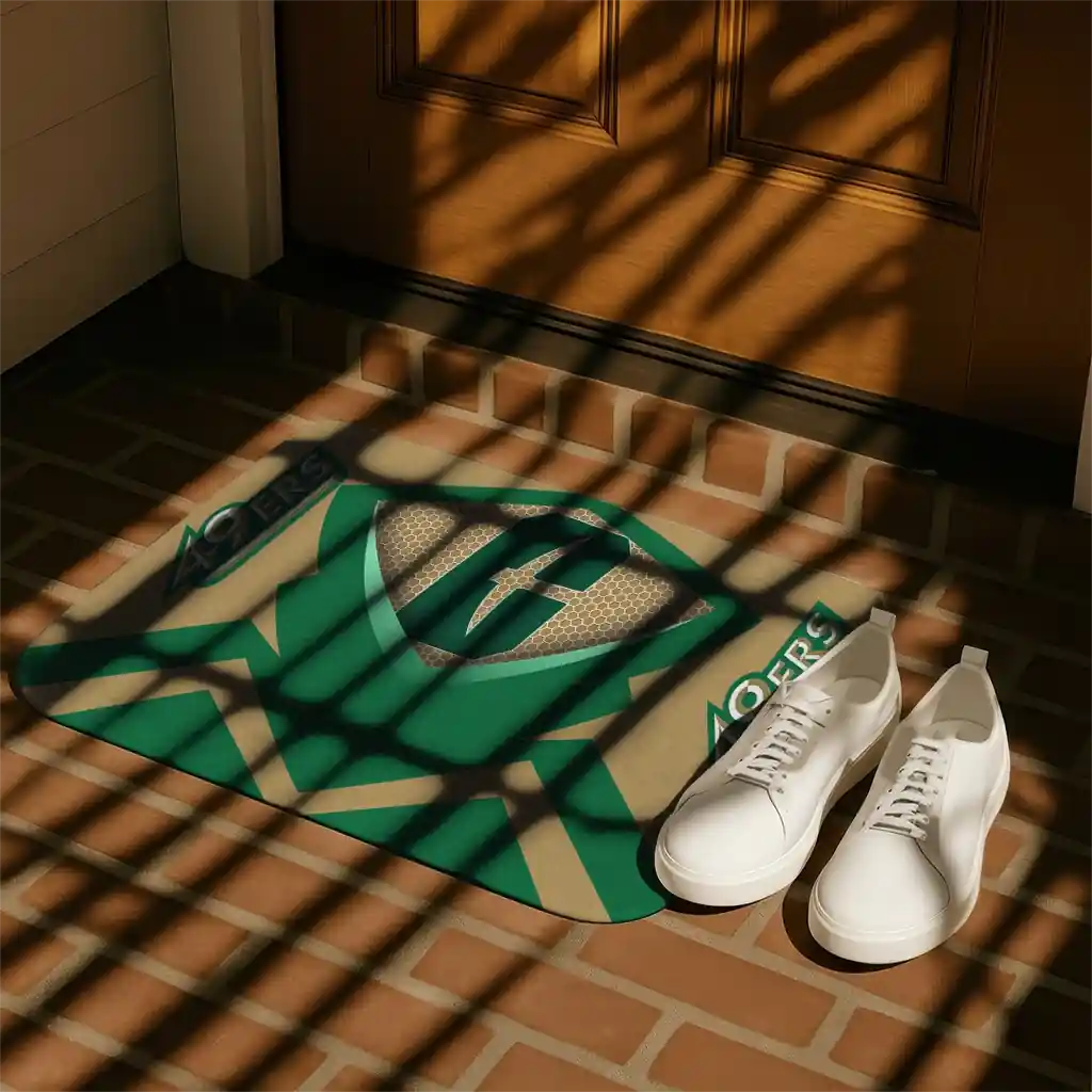 charlotte-49ers-ninja-mesh-green-doormat-trendy.webp