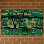 charlotte-49ers-palm-silhouette-green-black-doormat-best-selling.webp