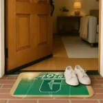 charlotte-49ers-pixel-blur-green-doormat-best-selling.webp