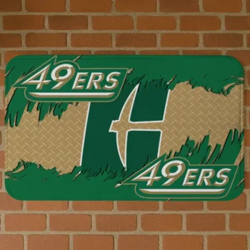 Charlotte 49ers Plate Rip Green Doormat