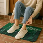 charlotte-49ers-tribal-detailing-green-black-doormat-best-selling.webp