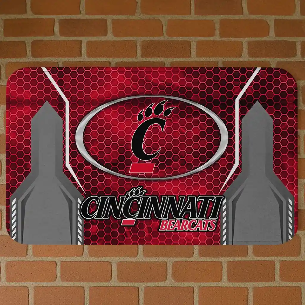 cincinnati-bearcats-hexagon-oval-red-doormat-best-selling.webp cincinnati bearcats hexagon oval red doormat best selling