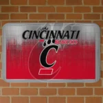 Cincinnati Bearcats Pixel Blur Red Doormat