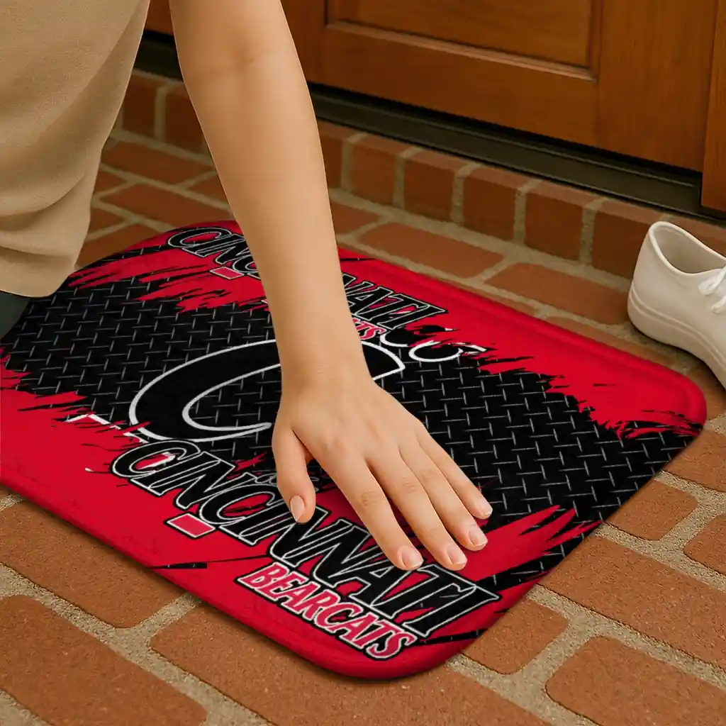 cincinnati-bearcats-plate-rip-red-doormat-premium-grade.webp