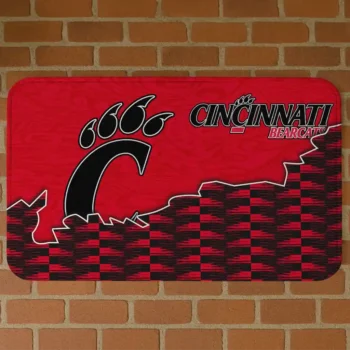 Cincinnati Bearcats Tribal Detailing Red Black Doormat