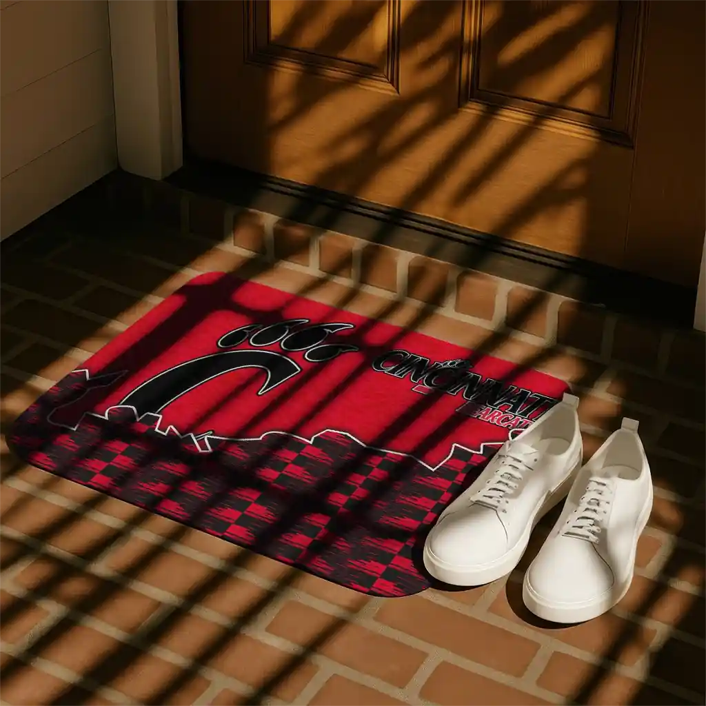cincinnati-bearcats-tribal-detailing-red-black-doormat-trendy.webp