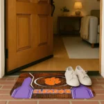 clemson-tigers-hexagon-oval-orange-doormat-best-selling.webp